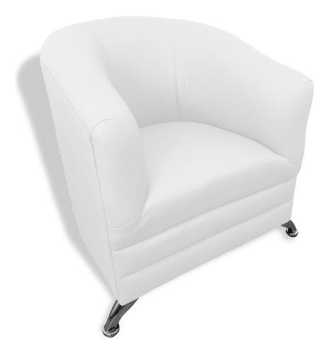 Sillón,bar, Cafetería, Restaurante,minimalista,neveria. Color Blanco Diseño De La Tela Liso