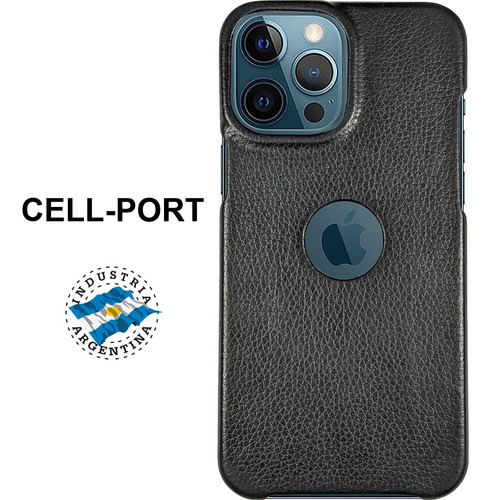 Funda Cell-port H Cuero Para Iphone 12 Pro Max Negro