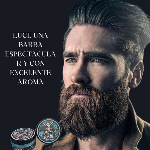 2 Pzas Pomada Moldeadora Para Cabello Y Barba Fijacion Alta