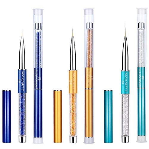 Lapicero De Uñas, Makartt 3 Unids Nail Art Liner Brush