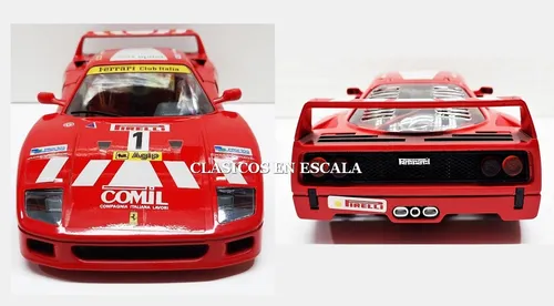 Ferrari F40 Evoluzione #1 1992 - Rojo Burago 1/18