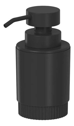 Porta Sabonete Líquido Preto Dórica Com Válvula 300ml Dispen