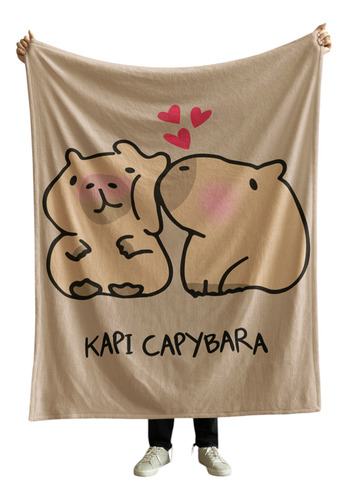 Cobija Frazada Manta Yo Soy La Señora Loca De Los Perros Capibaras Enamorados Frazada Ligera 110x160cm