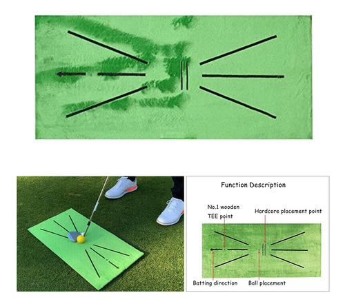 Imagem 5 de 12 de Swing De Tapete De Treinamento De Golfe Portátil Detecção