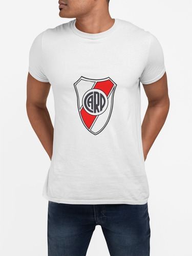 Polera River Plate Futbol Argentino Estampada Algodon 