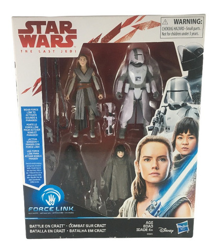 Hasbro Star Wars Last Jedi Force Link Set 4 Batalla En Crait