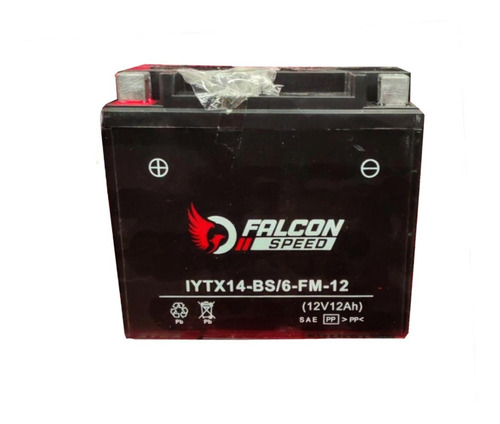 Imagen 1 de 3 de Batería Gel Moto Falcon Speed Iytx14-bs/6-fm-12 R1200gs