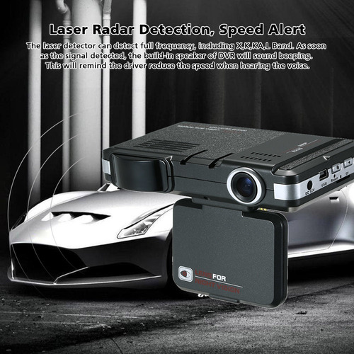 Cx Detector De Coche Antirradar Dvr 2 En 1, 720p, Velocidad