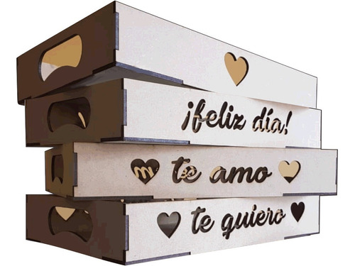 Bandejas Fibrofacil 20x20 X12 U Día Enamorados San Valentín 