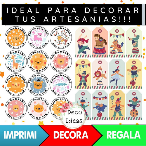 Imagen 2 de 4 de Kit Imprimible A Color Del Dia De La Niñez Pdf N 02