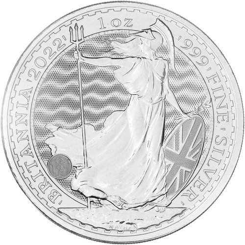 Imagen 4 de 5 de Moneda Britannia Elizabeth Ii Plata Silver 2022 1 Onza .999