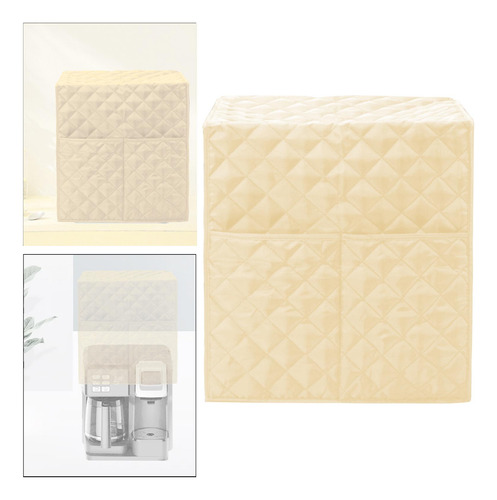 Cubierta De Máquina Para Hacer Café, Lavable, Beige