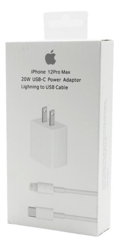 Apple Cargador 20w Usb-c Lightning To Usb Color Blanco