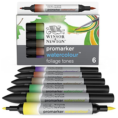 Winsor & Newton Promarker Juego De Rotuladores De Acuarela, 