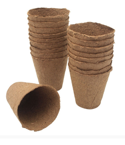 Paquete De Macetas Biodegradables De 8 Cm 18 Piezas