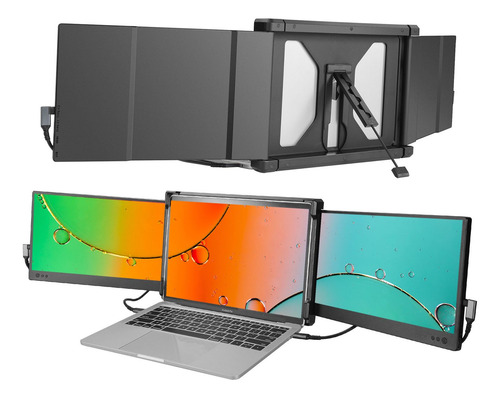 Extensor De Monitor Joyreal Triple Monitor Para Laptop De 13