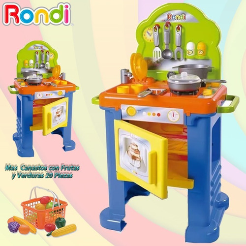 Cocina Rondi Kitchen Grande Con Horno Y 39 Accesorios Juegos