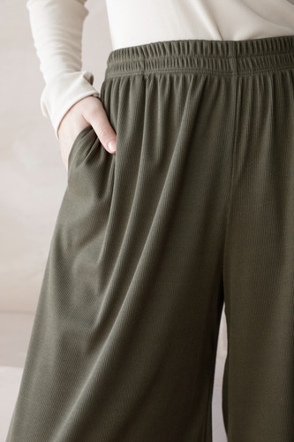 Pantalon Palazzo Morley Soft Tiro Alto Elastico Talle Grande