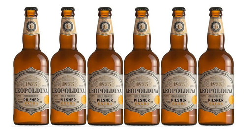Kit 6 Un Cerveja Leopoldina Pilsner Extra 500 Ml