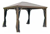 Comprar Gazebo Toldo Pergola  Con Mosquitero. Ext Jardin Aluminio