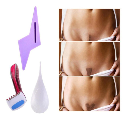 7 Piezas Bikini Shaver Privates Plantilla De Afeitado Para