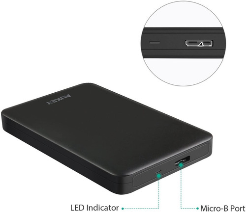 Imagen 6 de 8 de Docking Para Disco Rigido - Aukey - 2.5 - Usb 3.0 Hdd/ssd