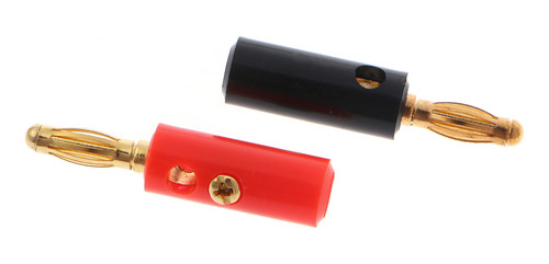 Cable De Bocina O Chapado En Oro De 4 Mm, Rosca Tipo Banana