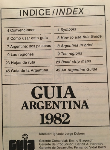 Guía Salimos Argentina 1982 Rutas Planos Mapas (Usado)