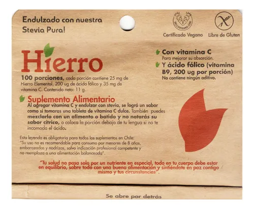 comprar 3 Meses Hierro + Vit C - 1 Sobre Dosificador S. Limon Anemia