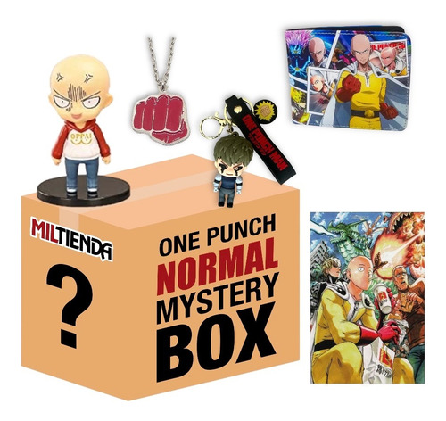 One Punch Mystery Box Saitama Figura Llavero Y Más Miltienda