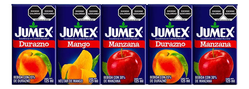 Jumex Bebidas Surtidas 50 Pzas De 125 Ml