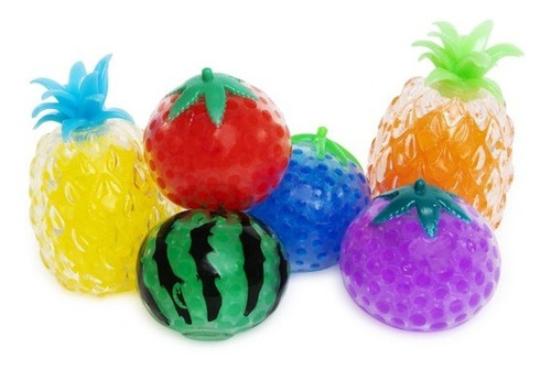 Bola Squishy Ball Fruta Squeeze Antiestrés Juguete Sensorial