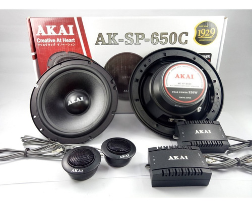 Combo Akai Radio Dvd Bluetooth 1 Din + Componentes 320w 6,5