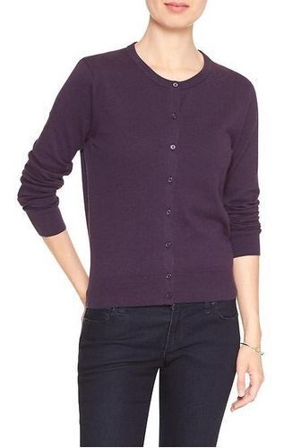 Banana Republic Cardigan Talla Small Color Berenjena