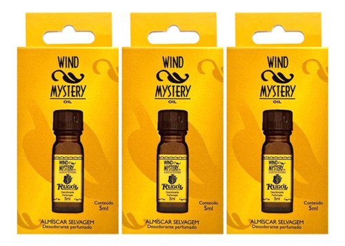 Almiscar Selvagem Wind Mystery Óleo Perfumado 5ml - 3 Unid Volume Da Unidade 5 Ml