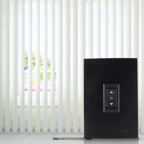 Conjunto Interruptor Aparelhos Clean Bivolt Margirius Cor Preto
