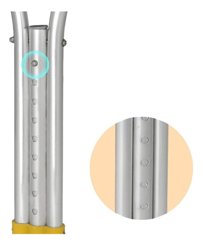 2 Baston Muletas Axilares De Aluminio Regulables Ortopedicas