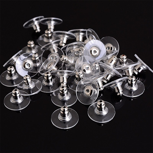 Imagem 2 de 6 de Kit 24un 3 Pares De Cada Cor Ouro Prata Ouro Rosé E Silicone