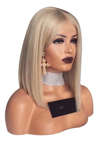 Pelucas Cortas, Corte De Pelo Bob, Mujer, Pelo Liso, Rubio,