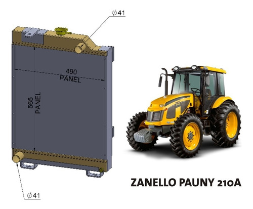 Radiador Facorsa Compatible Zanello Pauny 210a Facorsa