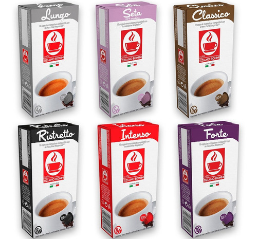 Pack 60 Cápsulas De Café Italiano Bonini Para Nespresso®