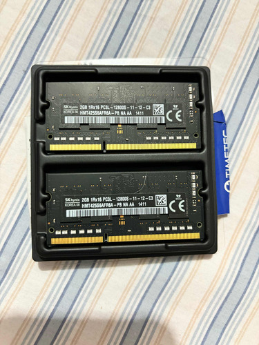 1 Memoria Ram 8gb Hynix Sodimm + 2 Memorias Ram 2gb Sodimm (Usado)