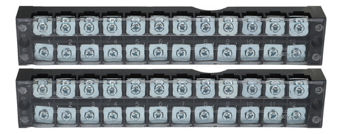Hs Bloque De Terminales, 2 Piezas, Tira De 45 A, 600 V,