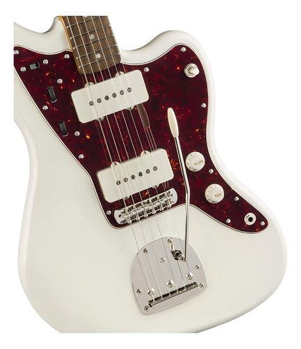 Guitarra eléctrica Squier by Fender Classic Vibe '60s Jazzmaster de álamo olympic white brillante con diapasón de laurel indio