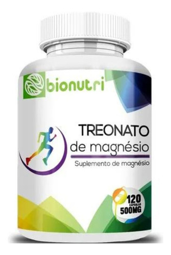 Magnésio L-treonato (500mg) Puro Concentrado Premium 120caps