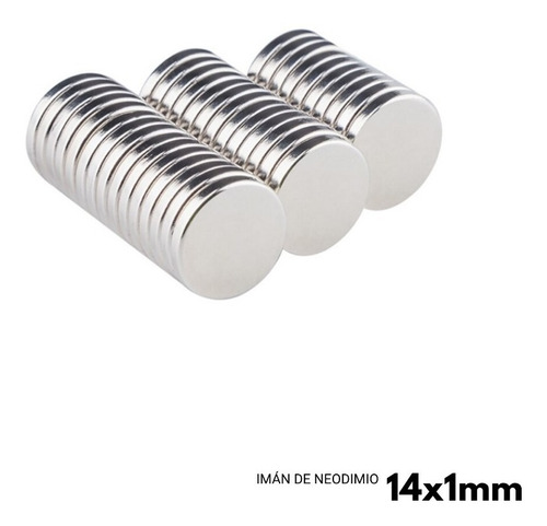 Imán De Neodimio 14 X 1 Mm (20 Unidades)