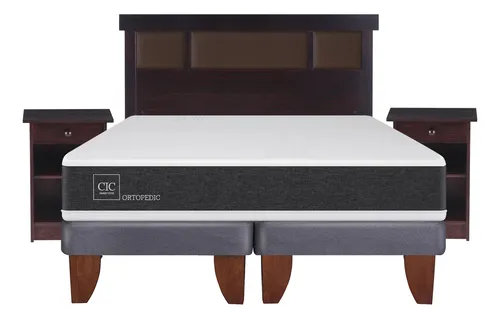 comprar Cama Europea New Ortopedic 2p Bd New Dublin Choc S\u002Ft
