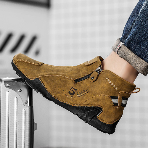 Botas De Senderismo De Cuero Hechas A Mano Para Exteriores A