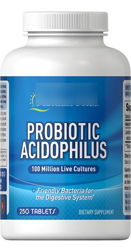 L-acidophilus 100 Millones 250 Tabletas - Puritan´s Pride