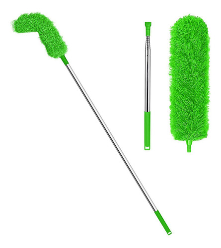 Cepillo Para Canalón Poste Telescópico De 45 Cm A Verde